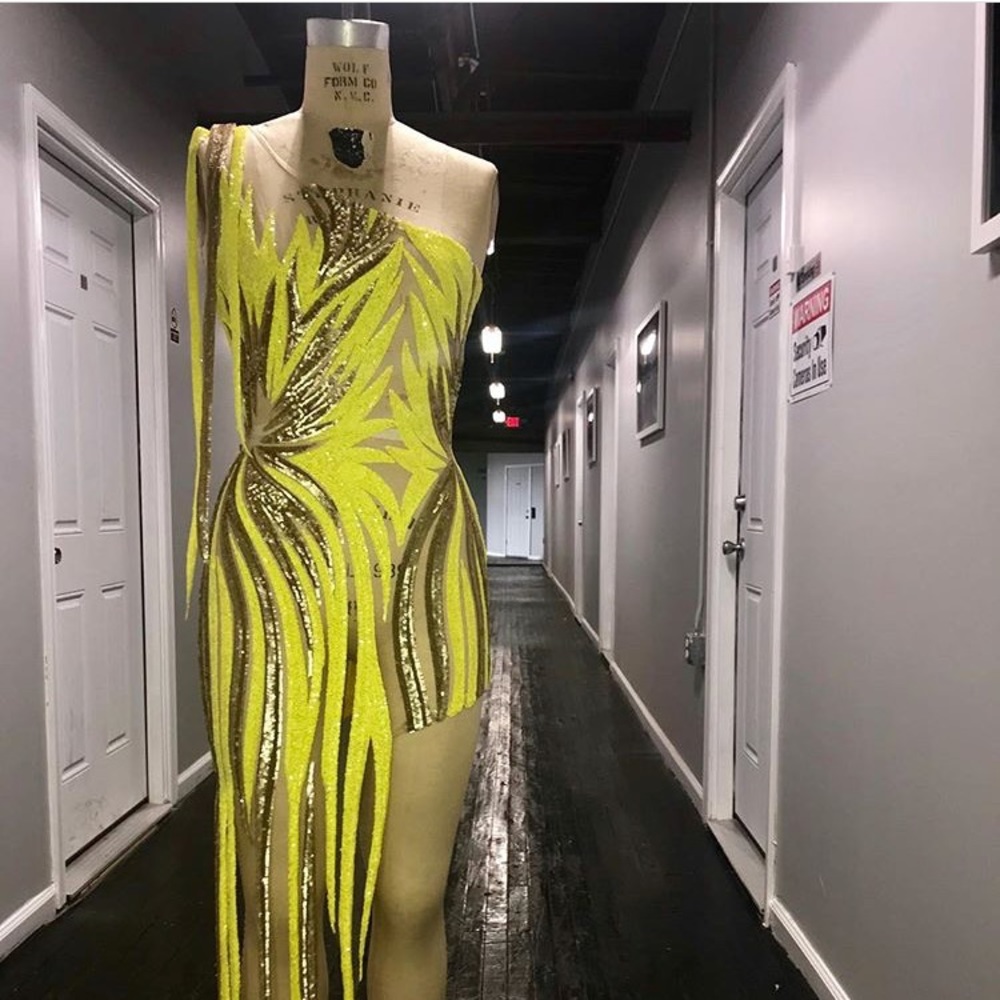 Yellow dress